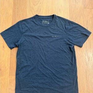 Eddie Bauer Men's Dark Blue Short Sleeve Tee